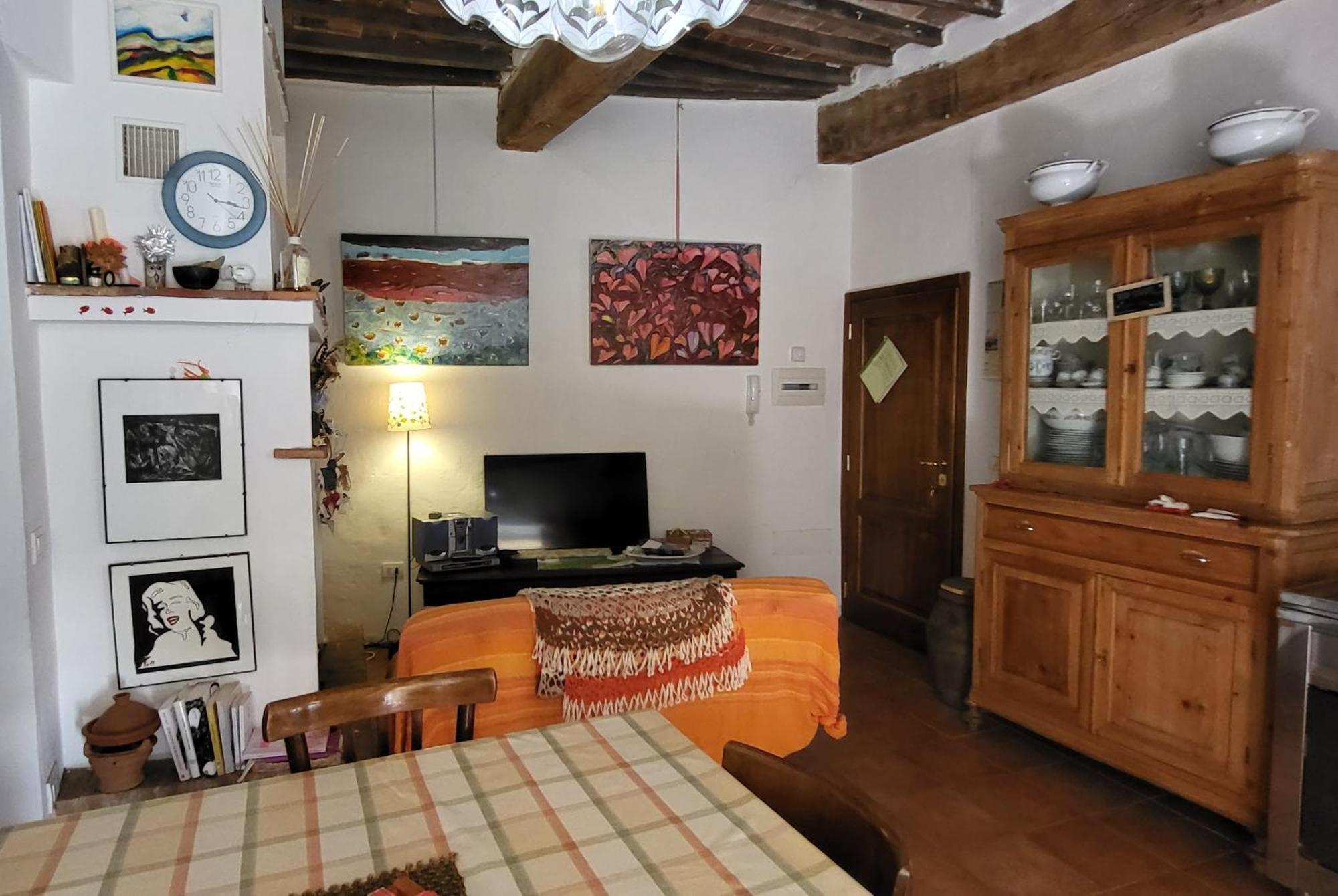 La Casa Di Dina Lägenhet Castelmuzio Exteriör bild