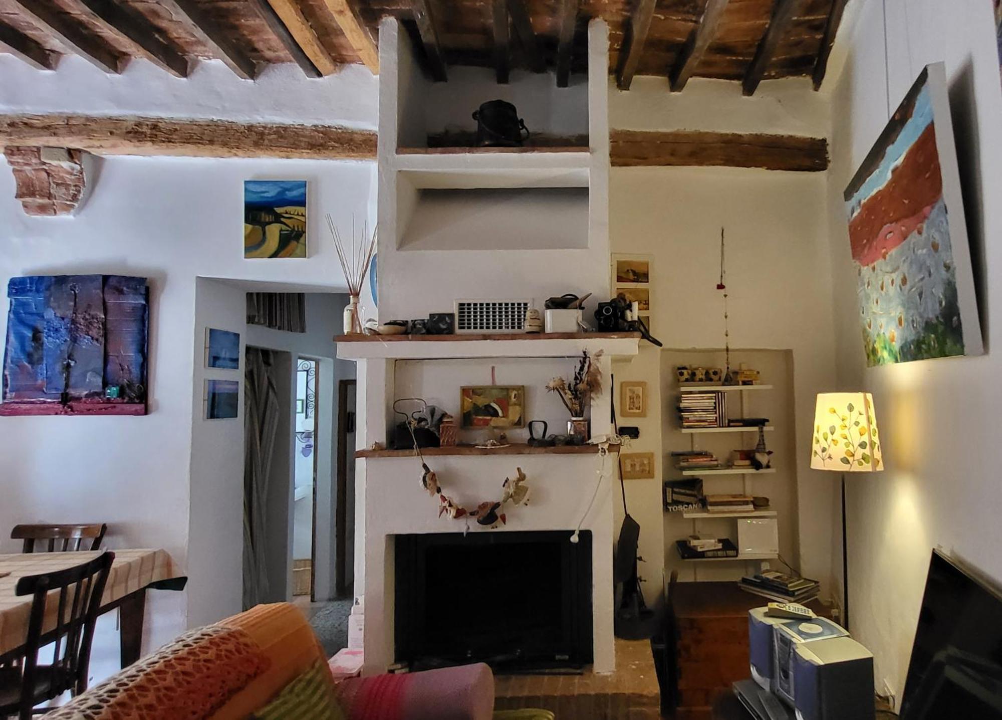 La Casa Di Dina Lägenhet Castelmuzio Exteriör bild